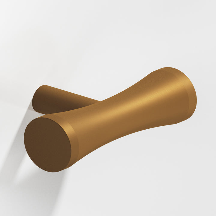 Colonial Bronze 540 Hourglass T Cabinet Knob with straight post in Matte Light Statuary Bronze