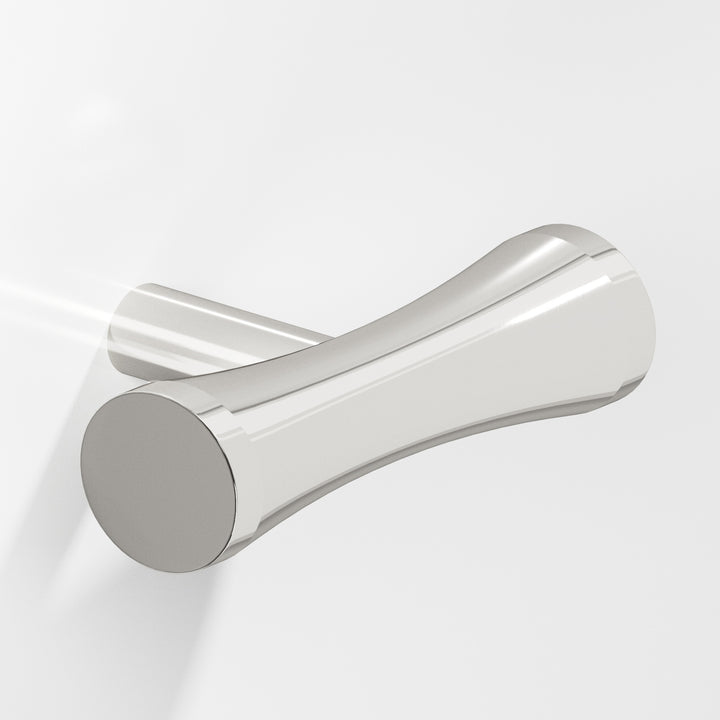 Colonial Bronze 540 Hourglass T Cabinet Knob with straight post in Polished Nickel