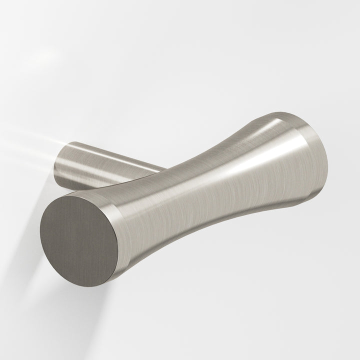 Colonial Bronze 540 Hourglass T Cabinet Knob with straight post in Satin Nickel