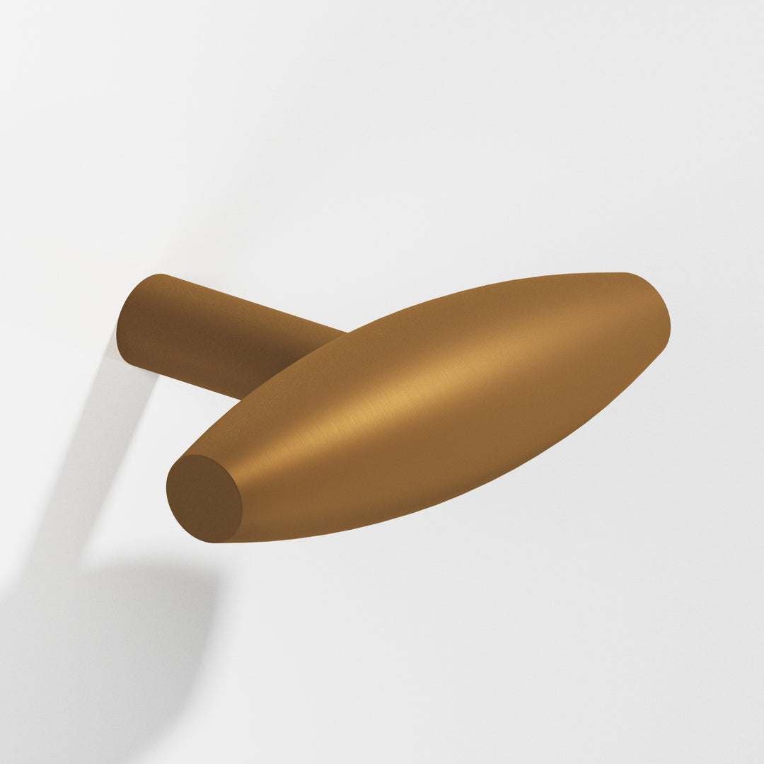 Colonial Bronze 541 Cigar T Cabinet Knob with straight post in Matte Light Statuary Bronze