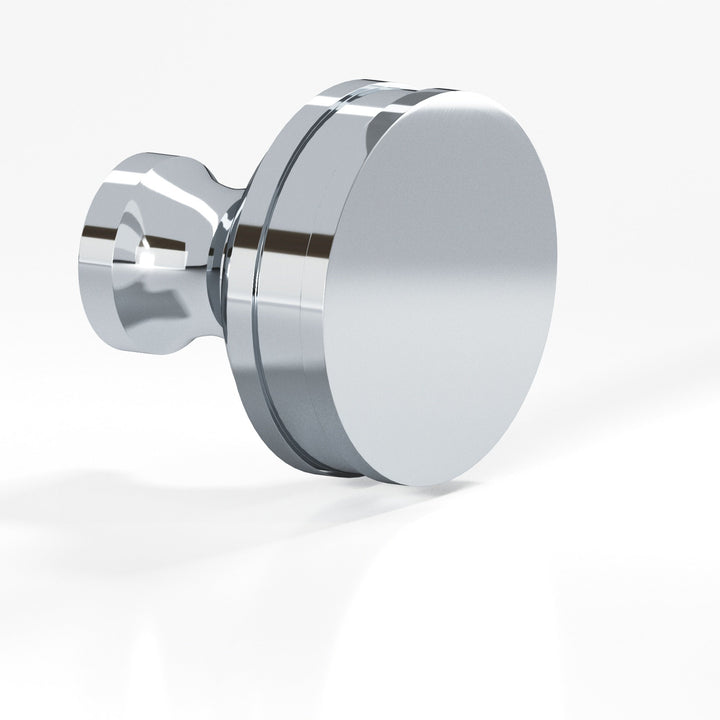 Colonial Bronze 580 Round smooth sandwich Cabinet Knob in Polished Chrome