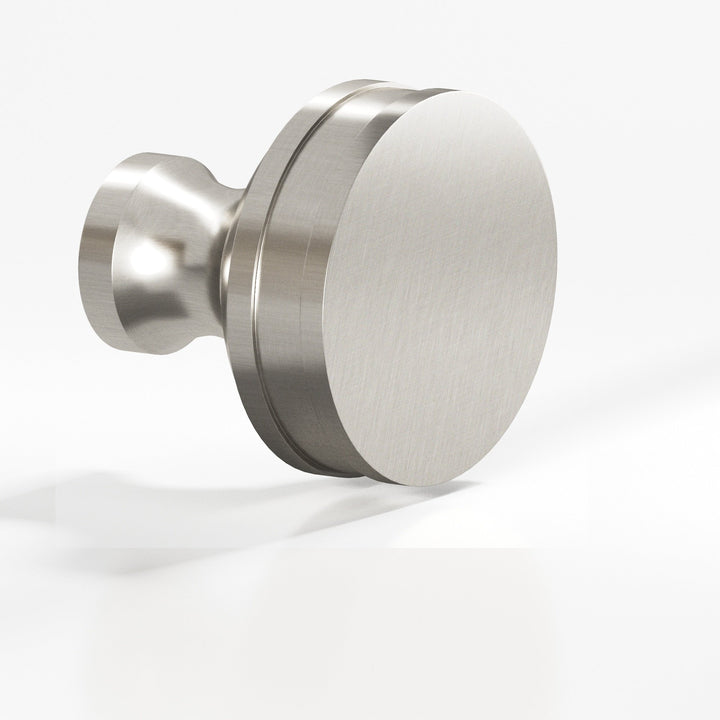 Colonial Bronze 582BB Round smooth sandwich Back-to-Back Shower Door Knob Kit in Satin Nickel
