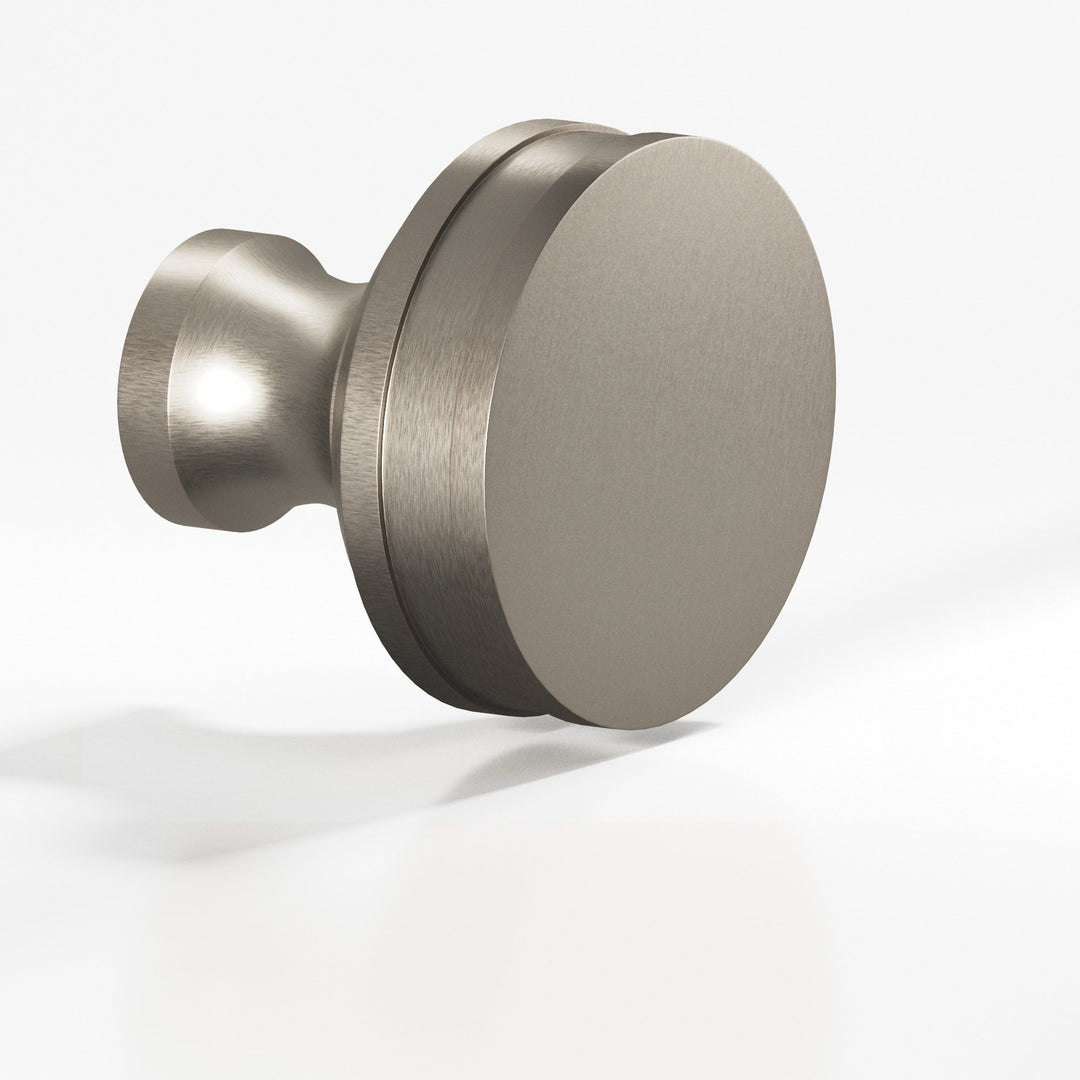 Colonial Bronze 582 Round smooth sandwich Cabinet Knob in Matte Pewter