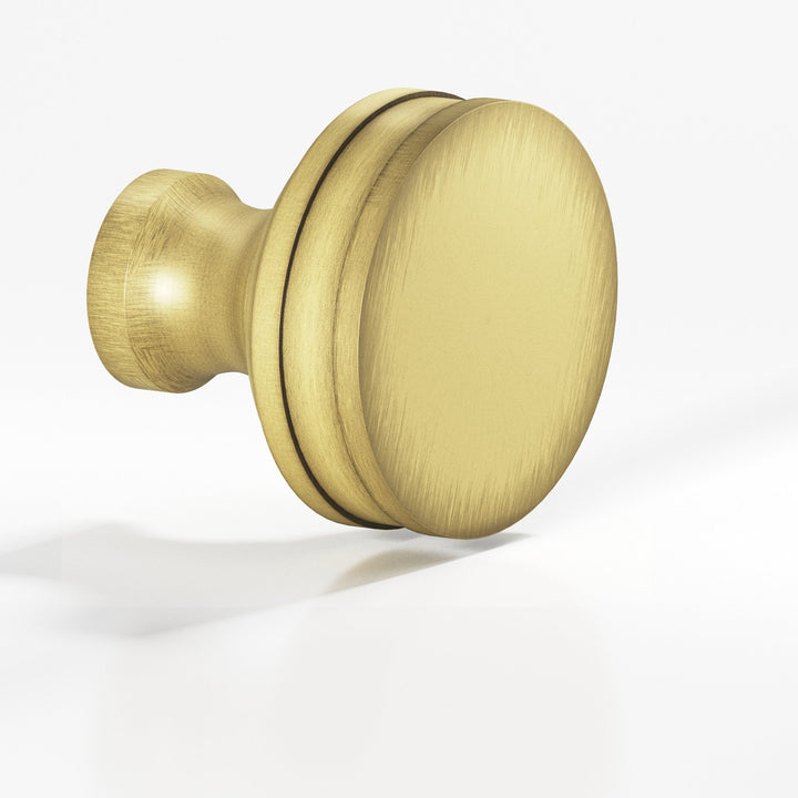 Colonial Bronze 581BB Round smooth sandwich Back-to-Back Shower Door Knob Kit in Matte Antique Satin Brass