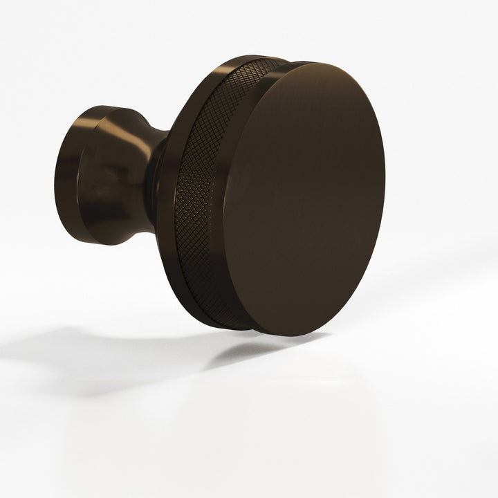 Colonial Bronze 587BB Round diamond-knurled sandwich Back-to-Back Shower Door Knob Kit in Oil Rubbed Bronze