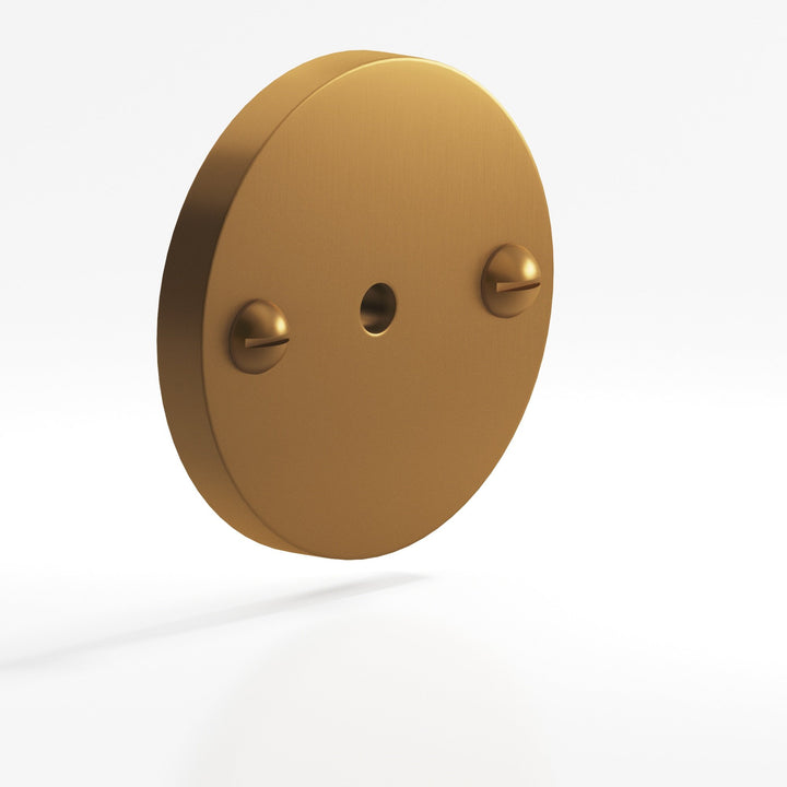 Colonial Bronze 592 Round Backplate with exposed finished screws for use with 8-32 screw in Matte Light Statuary Bronze
