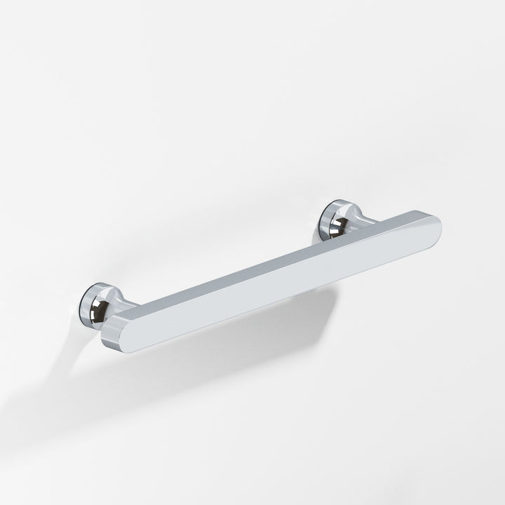 Colonial Bronze 612 Rectangular Cabinet Pull with flared posts and rounded ends in Polished Chrome