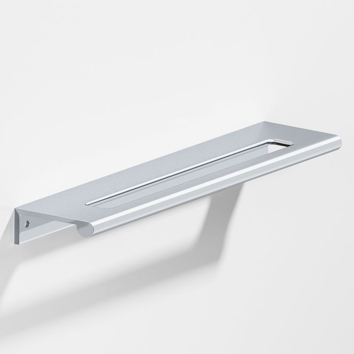 Colonial Bronze 701 Edge Pull with fully-rounded lip and center coutout in Polished Chrome