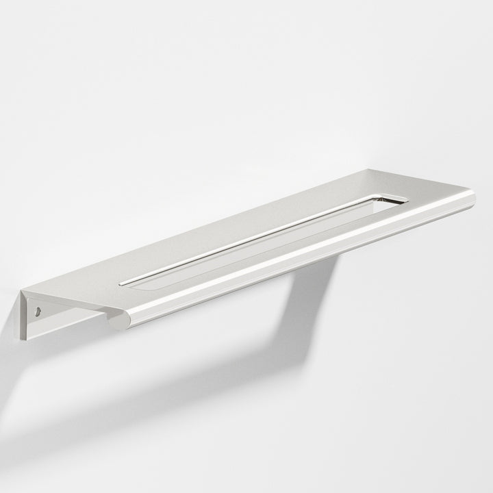 Colonial Bronze 701 Edge Pull with fully-rounded lip and center coutout in Polished Nickel