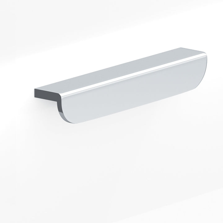 Colonial Bronze 720 L-shaped Cabinet Pull with rounded ends in Polished Chrome