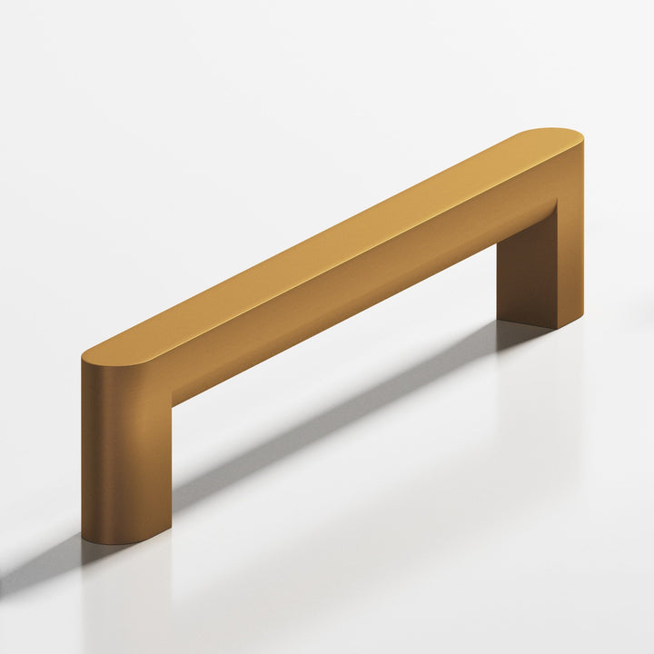 Colonial Bronze 765 Square Cabinet Pull with rounded back and ends in Matte Light Statuary Bronze