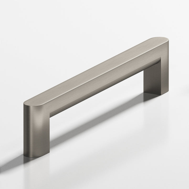 Colonial Bronze 765 Square Cabinet Pull with rounded back and ends in Matte Pewter