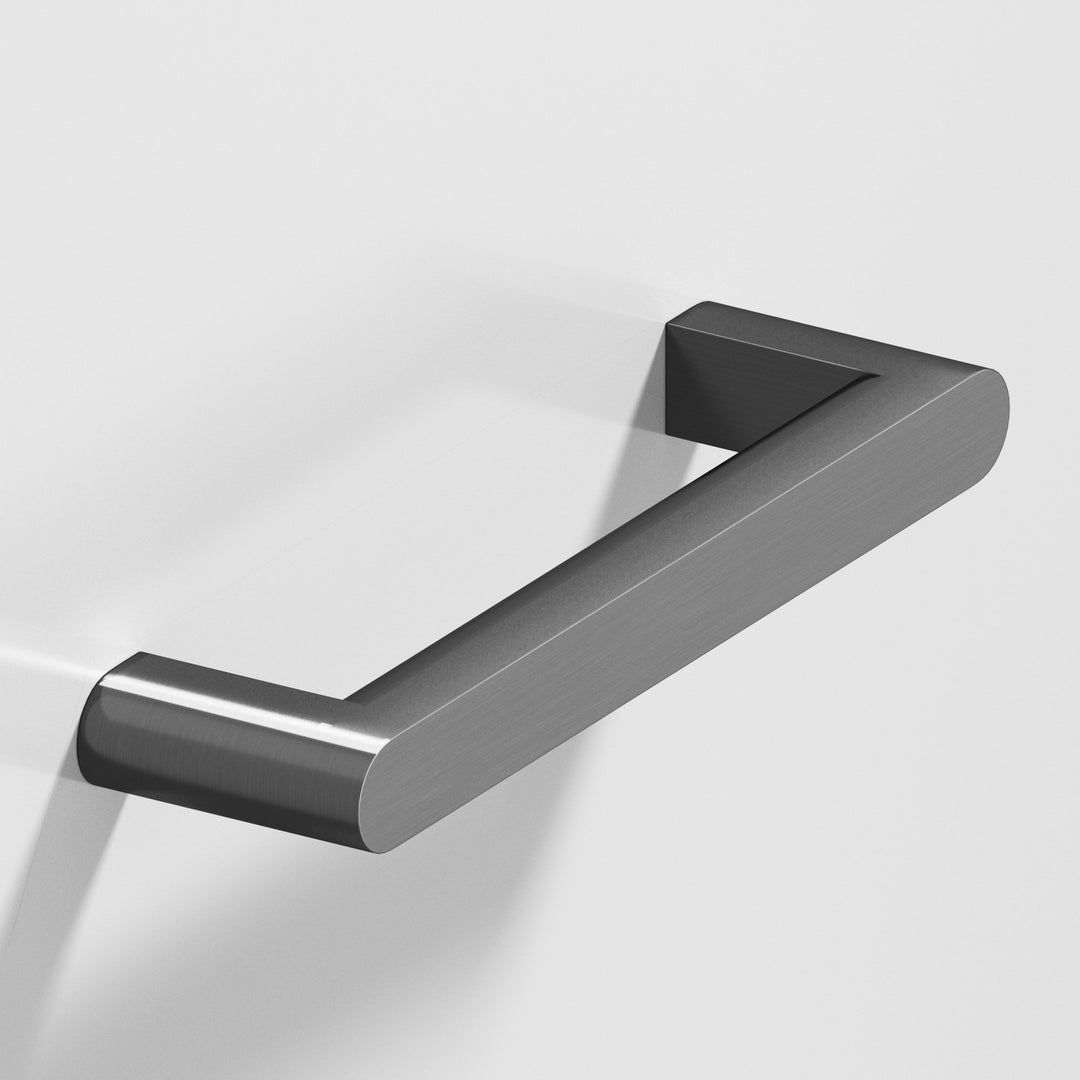 Colonial Bronze 762 Square Cabinet Pull with rounded back and ends in Matte Graphite