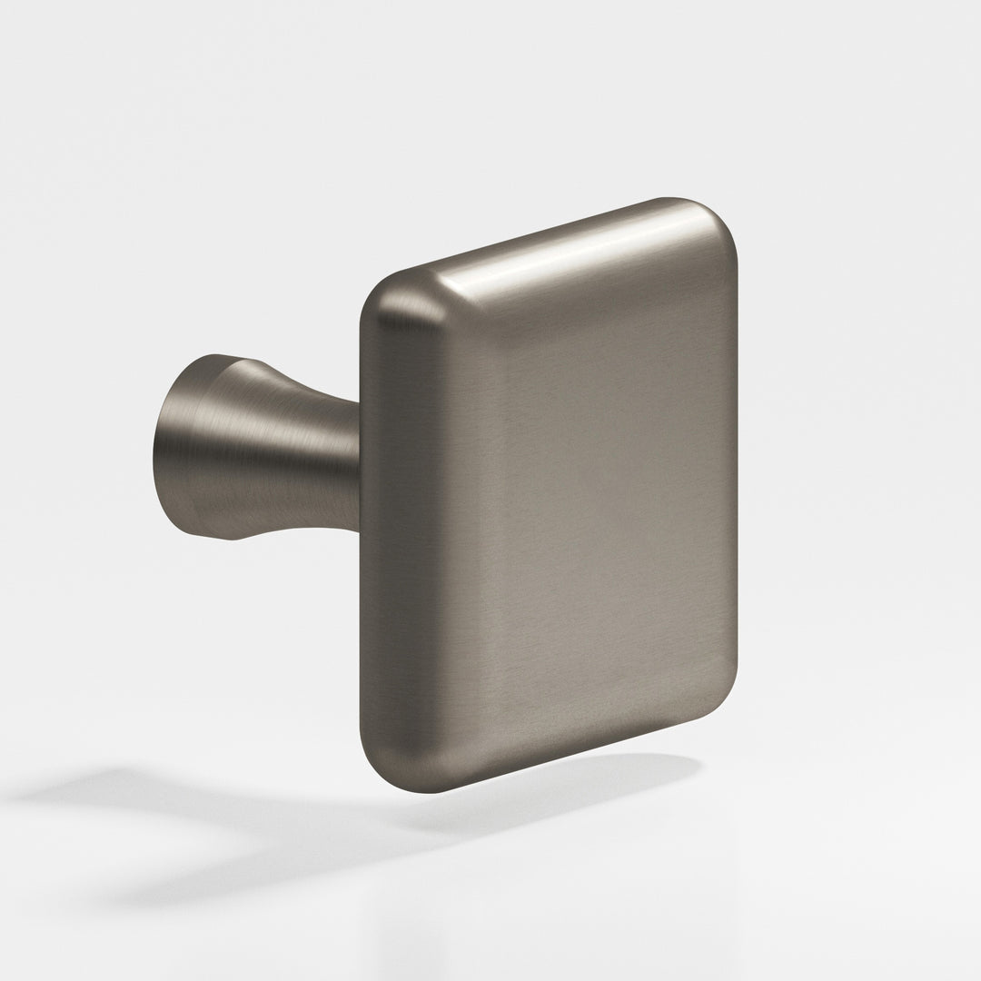 Colonial Bronze 769 Square radiused Cabinet Knob in Matte Pewter