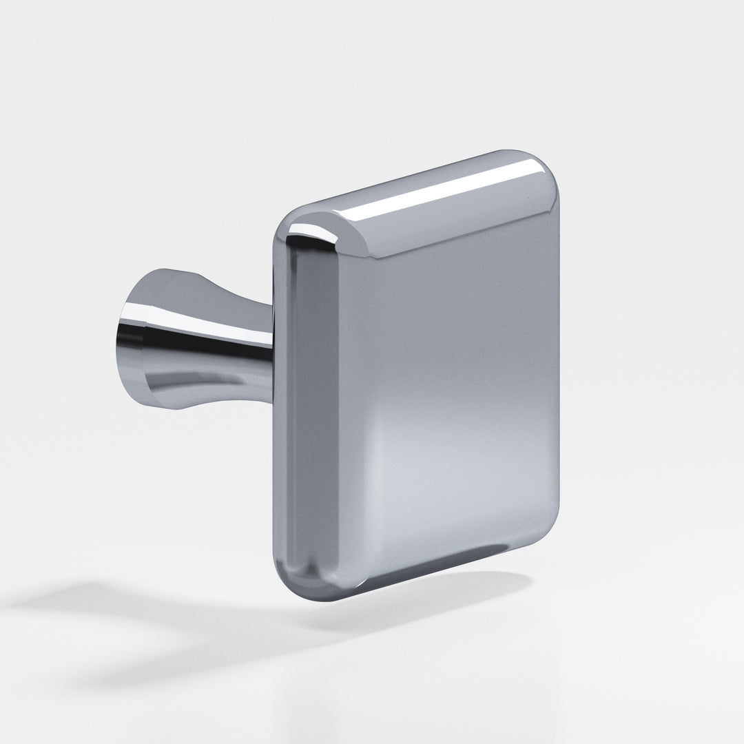Colonial Bronze 768 Square radiused Cabinet Knob in Polished Chrome