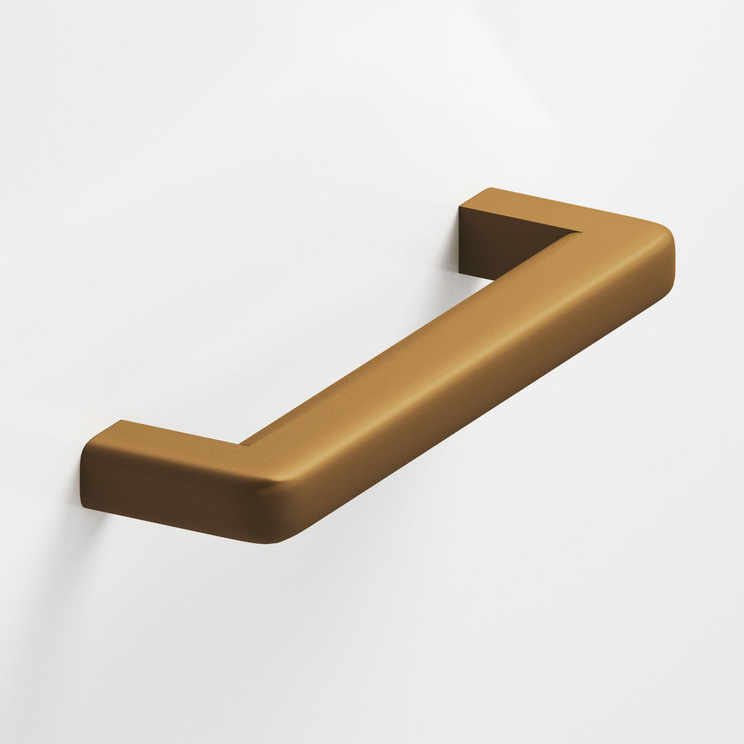 Colonial Bronze 785 Square Cabinet Pull with rounded back and radiused edges in Matte Light Statuary Bronze