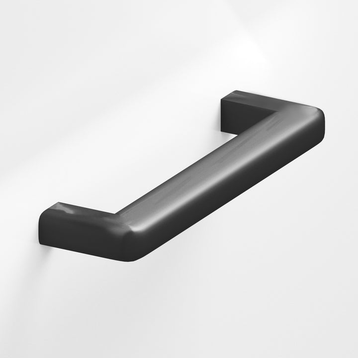 Colonial Bronze 780 Square Cabinet Pull with rounded back and radiused edges in Matte Graphite