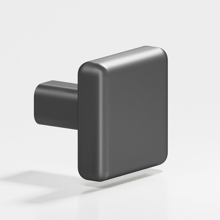 Colonial Bronze 788 Square radiused Cabinet Knob in Matte Graphite