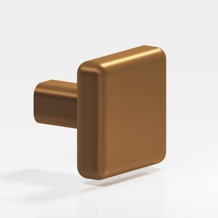 Colonial Bronze 787 Square radiused Cabinet Knob in Matte Light Statuary Bronze