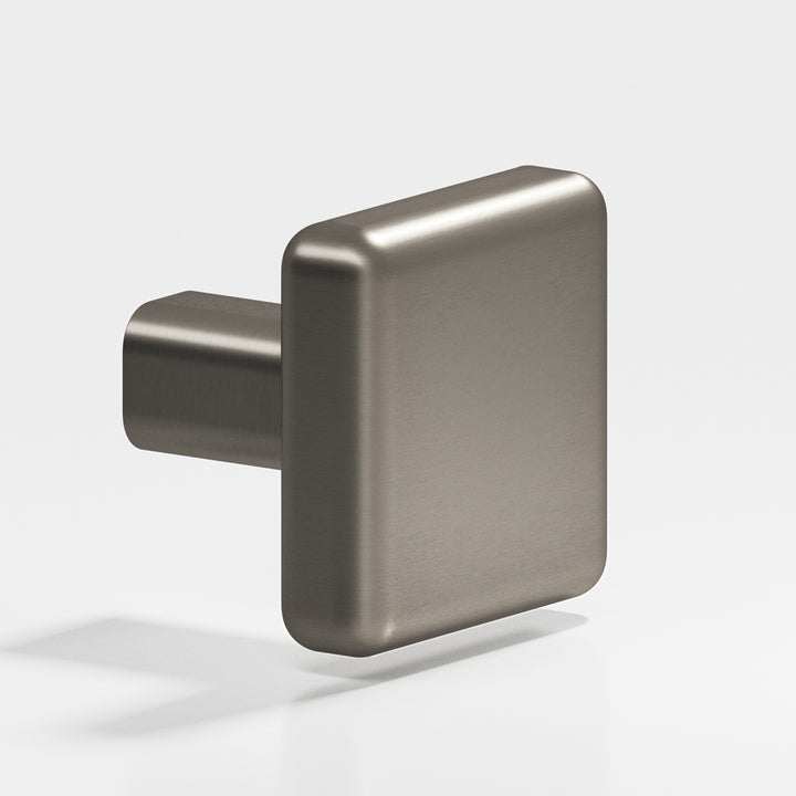 Colonial Bronze 789 Square radiused Cabinet Knob in Matte Pewter
