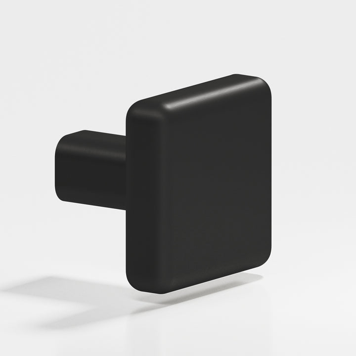 Colonial Bronze 788 Square radiused Cabinet Knob in Matte Satin Black