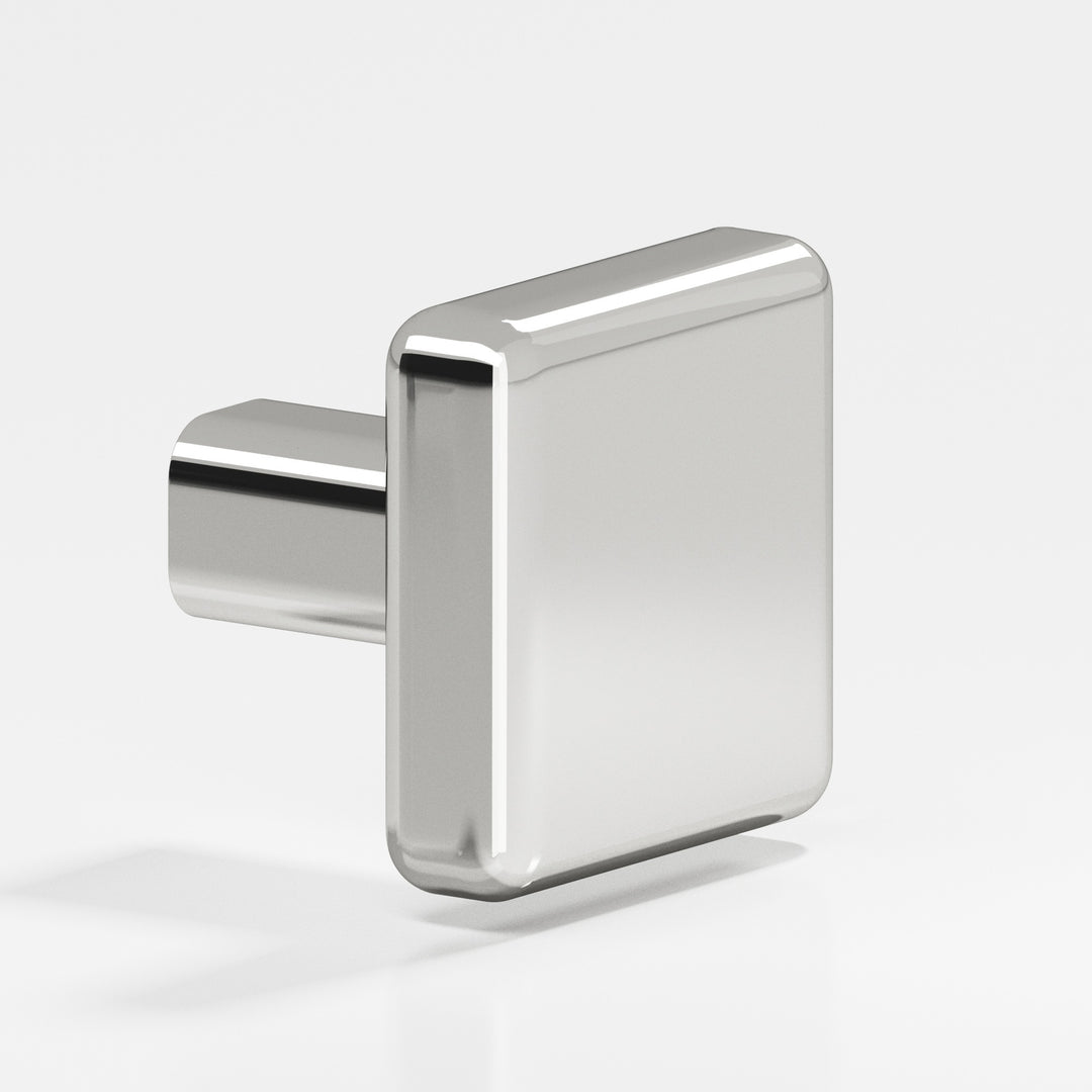 Colonial Bronze 789 Square radiused Cabinet Knob in Polished Nickel