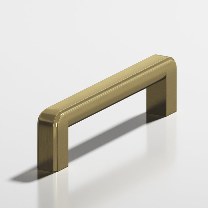 Colonial Bronze 792 Square fluted Cabinet Pull in Antique Brass