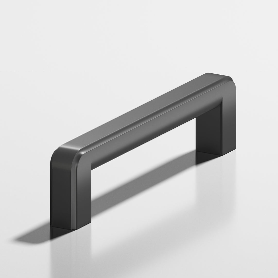 Colonial Bronze 795 Square fluted Cabinet Pull in Matte Graphite