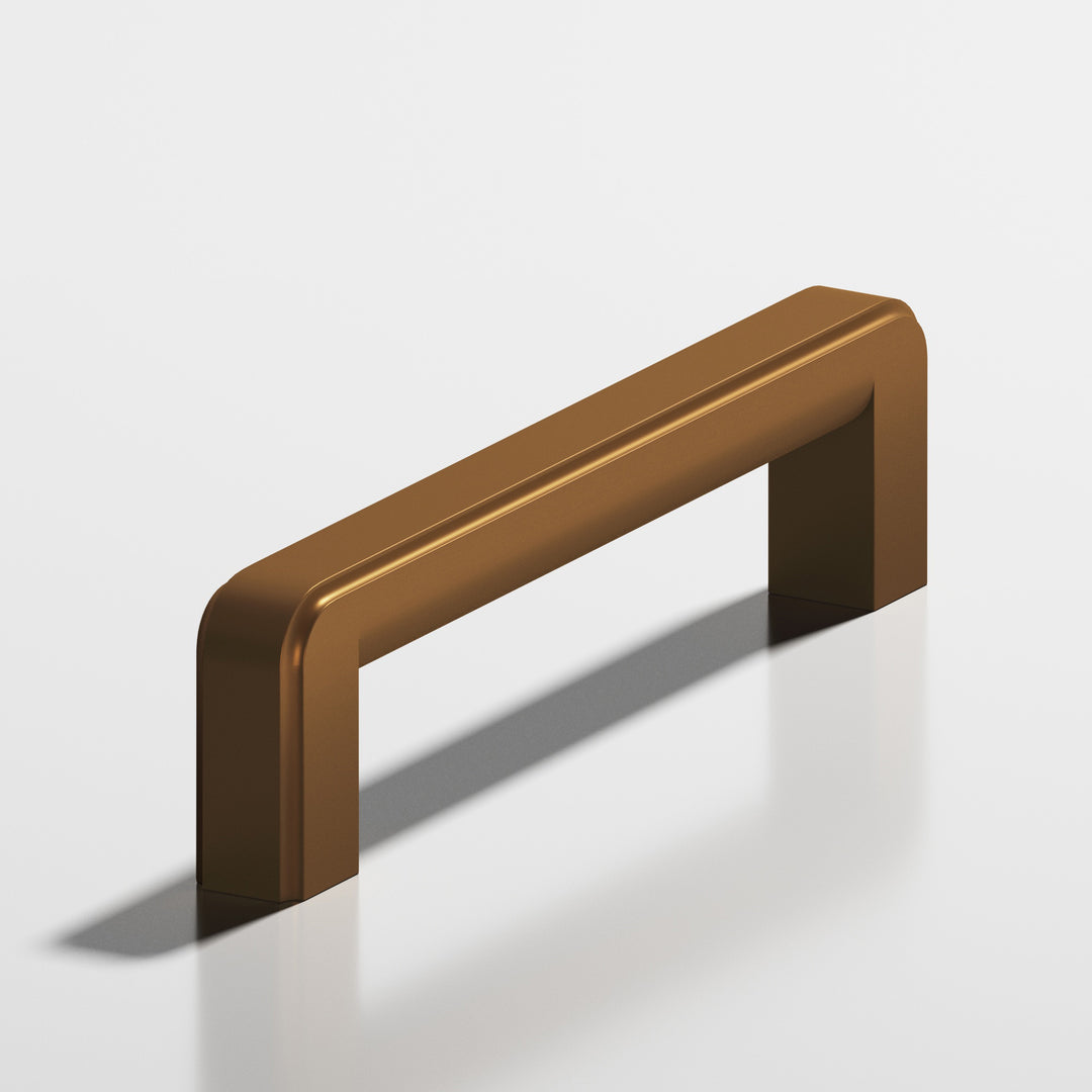 Colonial Bronze 790 Square fluted Cabinet Pull in Matte Light Statuary Bronze