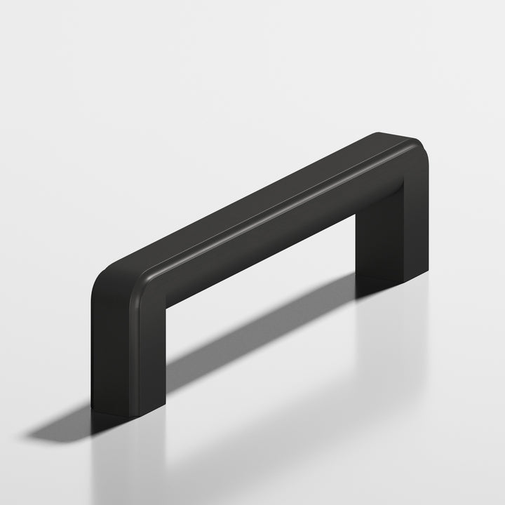 Colonial Bronze 790 Square fluted Cabinet Pull in Matte Satin Black