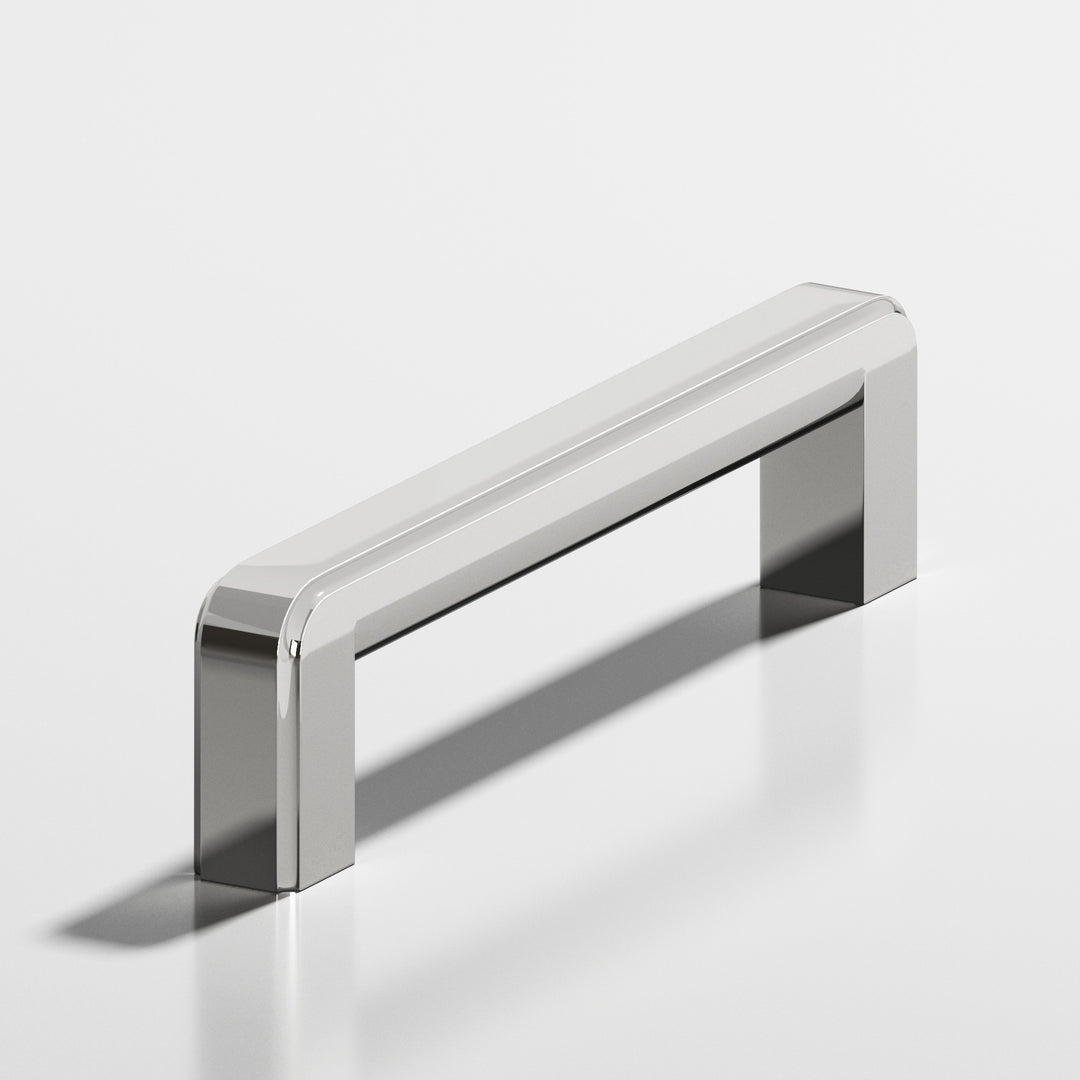 Colonial Bronze 792 Square fluted Cabinet Pull in Polished Nickel