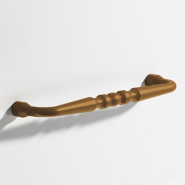 Colonial Bronze 813 Detailed wire Cabinet Pull with bead in Matte Light Statuary Bronze