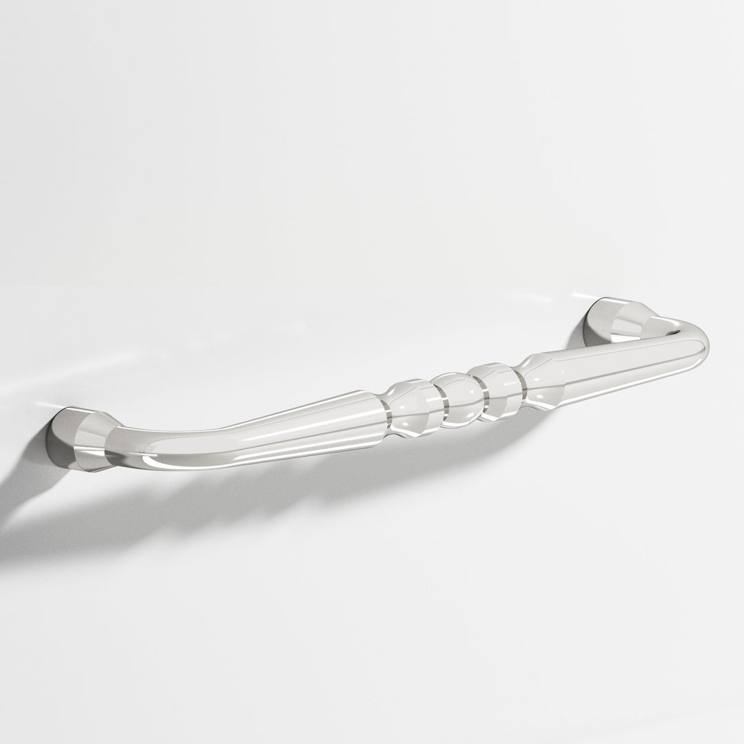Colonial Bronze 815 Detailed wire Cabinet Pull with beads and bull-nosed ends in Polished Nickel