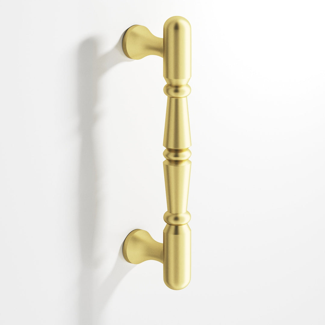Colonial Bronze 851 Detailed wire Cabinet Pull in Matte Satin Brass