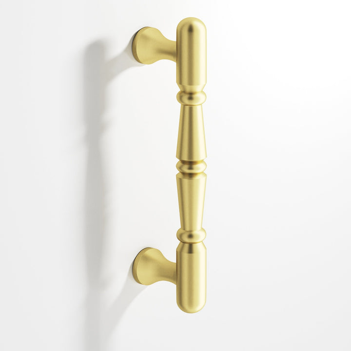 Colonial Bronze 851 Detailed wire Cabinet Pull in Matte Satin Brass