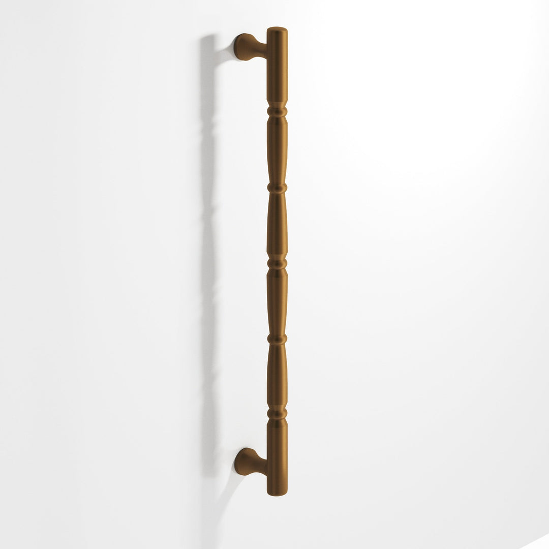 Colonial Bronze 855 Detailed wire Cabinet Pull with beads and radiused ends in Matte Light Statuary Bronze