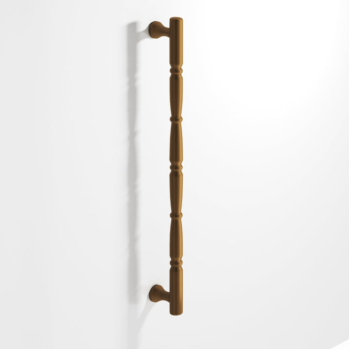 Colonial Bronze 855 Detailed wire Cabinet Pull with beads and radiused ends in Matte Light Statuary Bronze