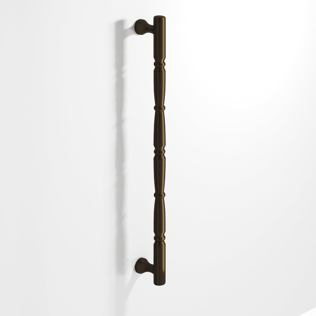 Colonial Bronze 855BB Detailed wire Back-to-Back Shower Door Pull Kit with beads and radiused ends in Oil Rubbed Bronze