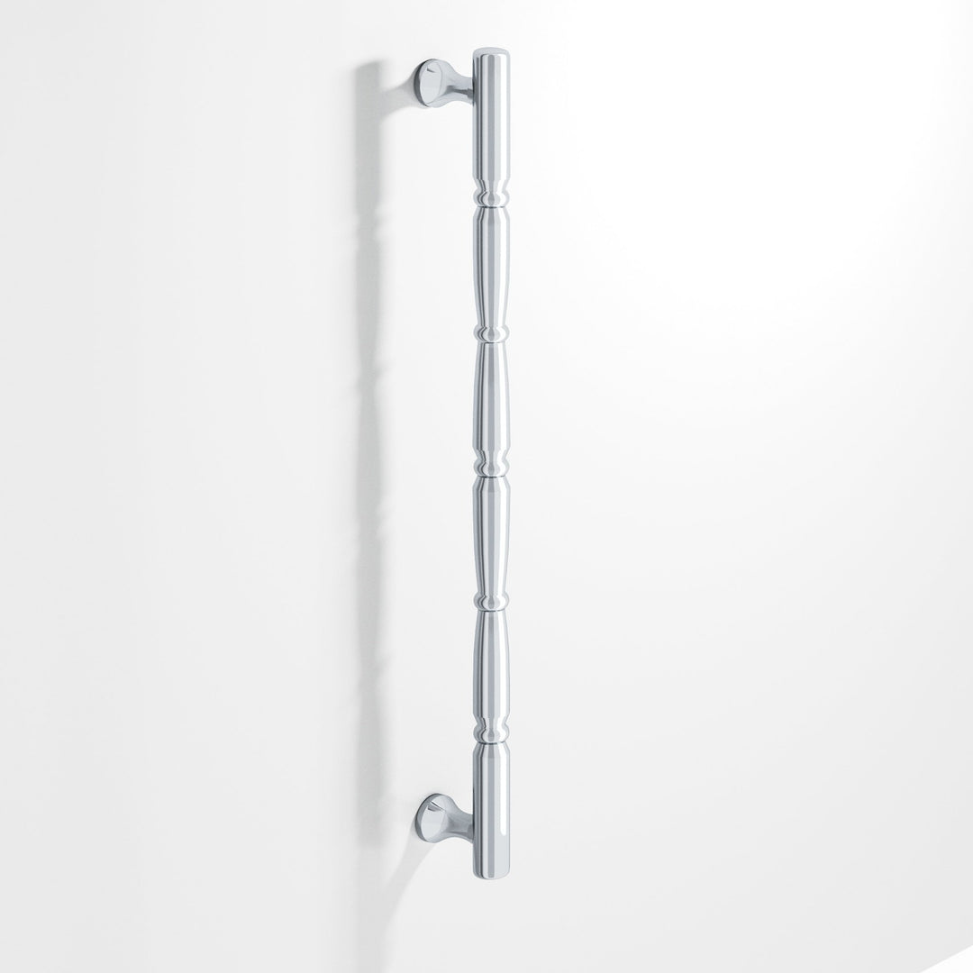 Colonial Bronze 855 Detailed wire Cabinet Pull with beads and radiused ends in Polished Chrome