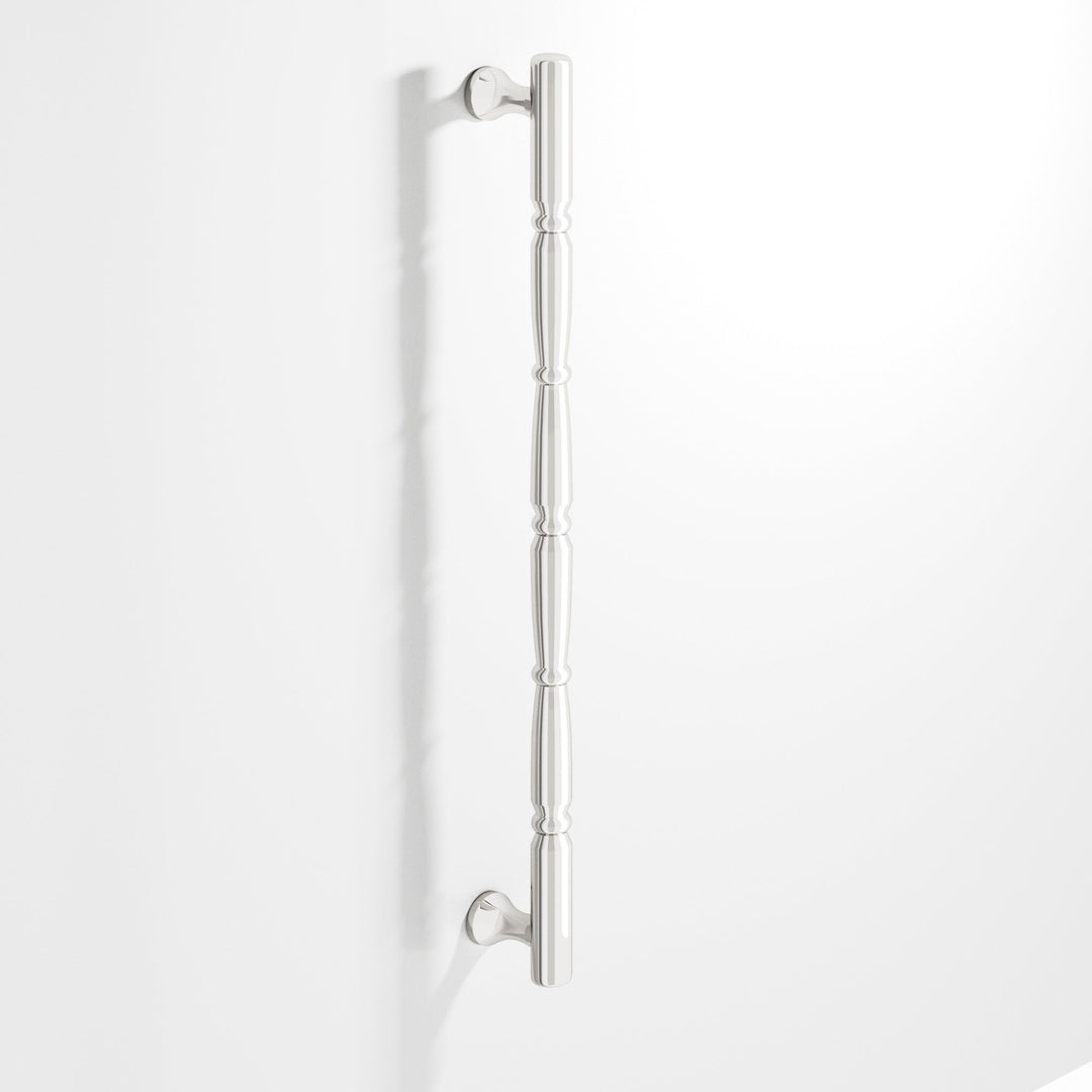 Colonial Bronze 855 Detailed wire Cabinet Pull with beads and radiused ends in Polished Nickel