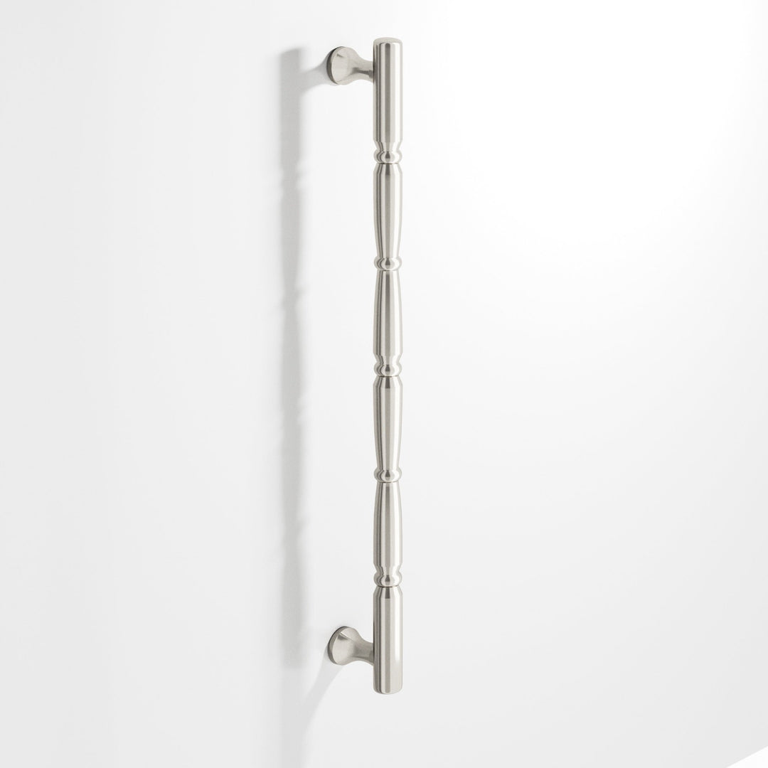 Colonial Bronze 855 Detailed wire Cabinet Pull with beads and radiused ends in Satin Nickel