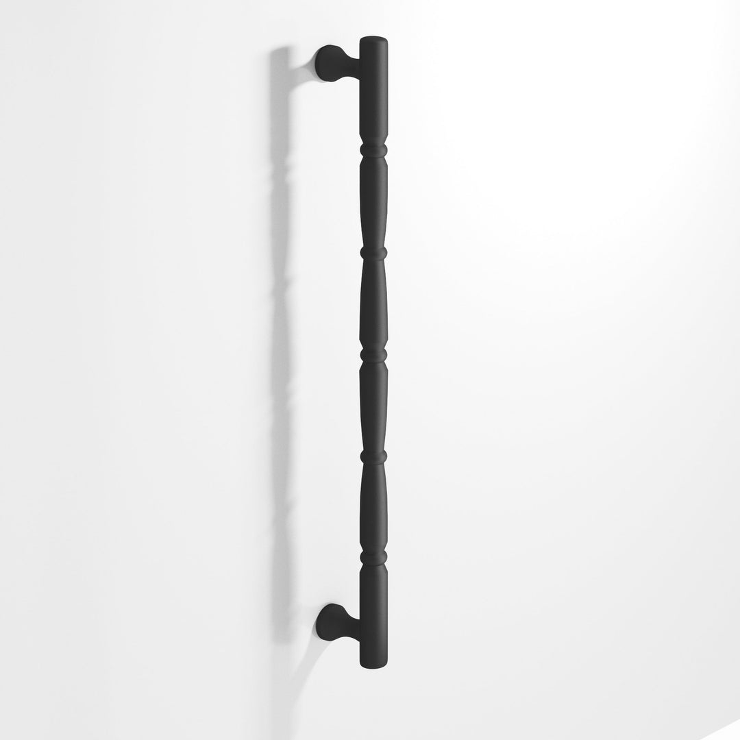 Colonial Bronze 855 Detailed wire Cabinet Pull with beads and radiused ends in Matte Graphite