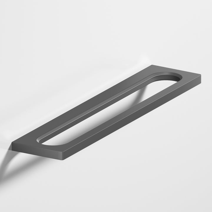 Colonial Bronze 887 Squared front racetrack Appliance Pull in Matte Graphite