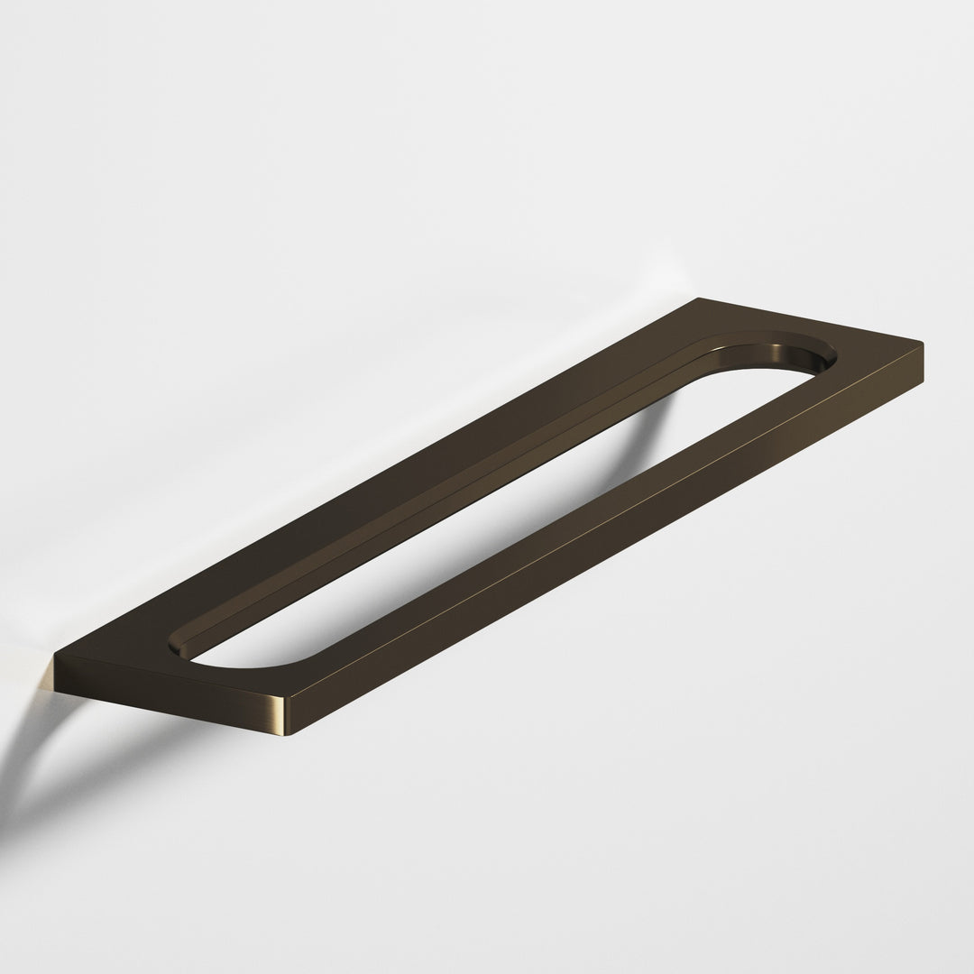 Colonial Bronze 887BB Squared front racetrack Back-to-Back Shower Door Pull Kit in Oil Rubbed Bronze