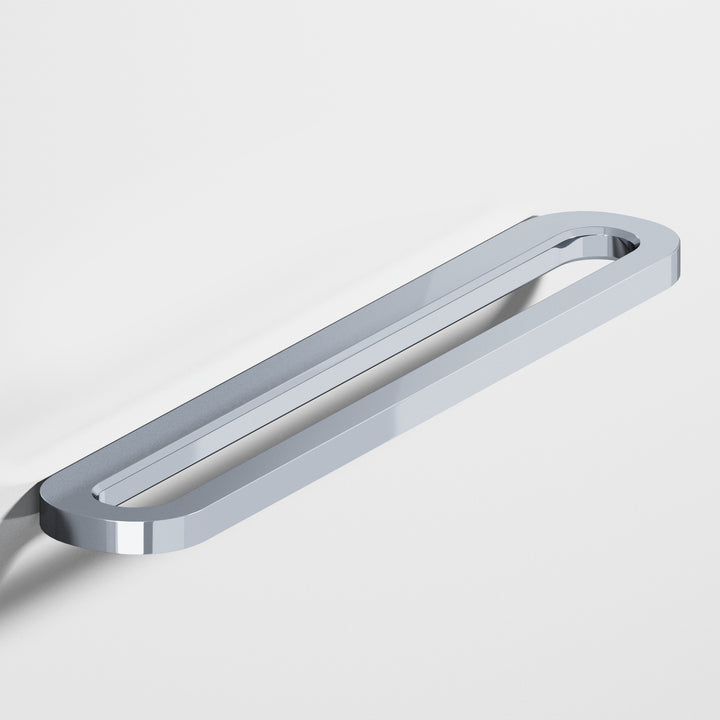 Colonial Bronze 890 Fully rounded racetrack Cabinet Pull in Polished Chrome