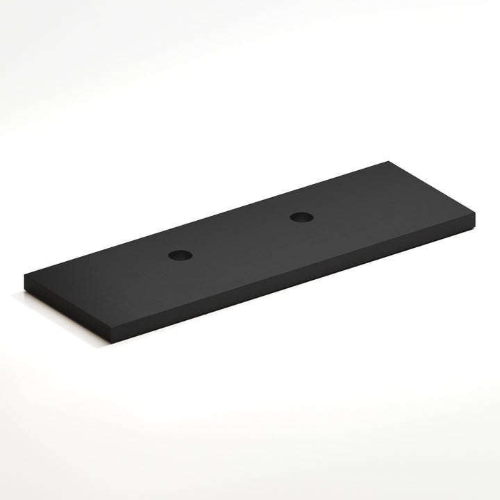 Colonial Bronze 9420 Rectangular offset Backplate for use with 420 457 and 458 series in Matte Satin Black