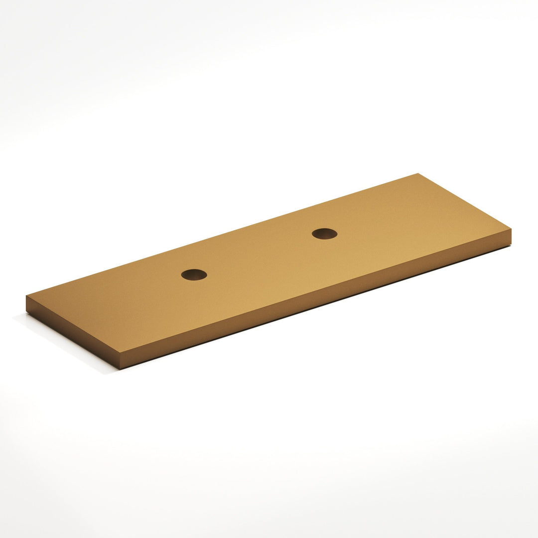 Colonial Bronze 9420 Rectangular offset Backplate for use with 420 457 and 458 series in Matte Light Statuary Bronze