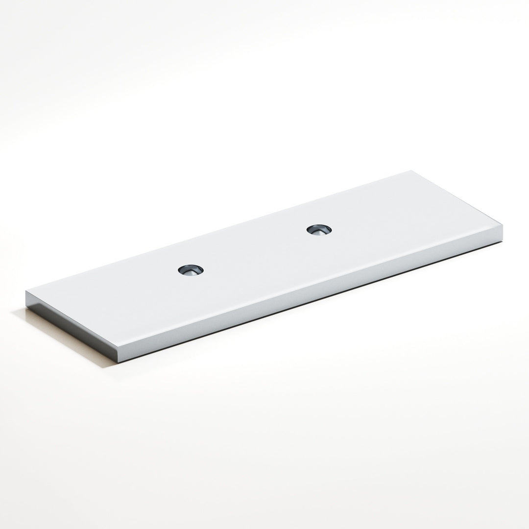 Colonial Bronze 9420 Rectangular offset Backplate for use with 420 457 and 458 series in Polished Chrome