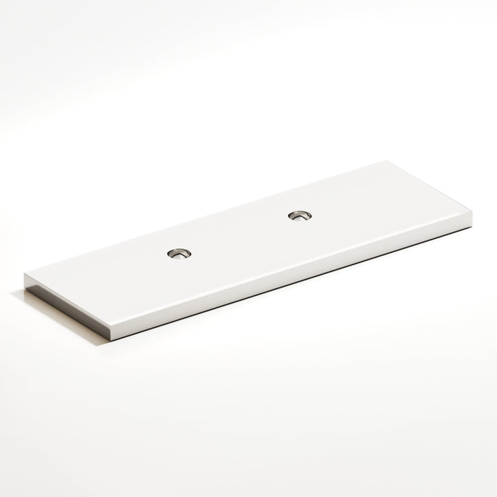 Colonial Bronze 9420 Rectangular offset Backplate for use with 420 457 and 458 series in Polished Nickel