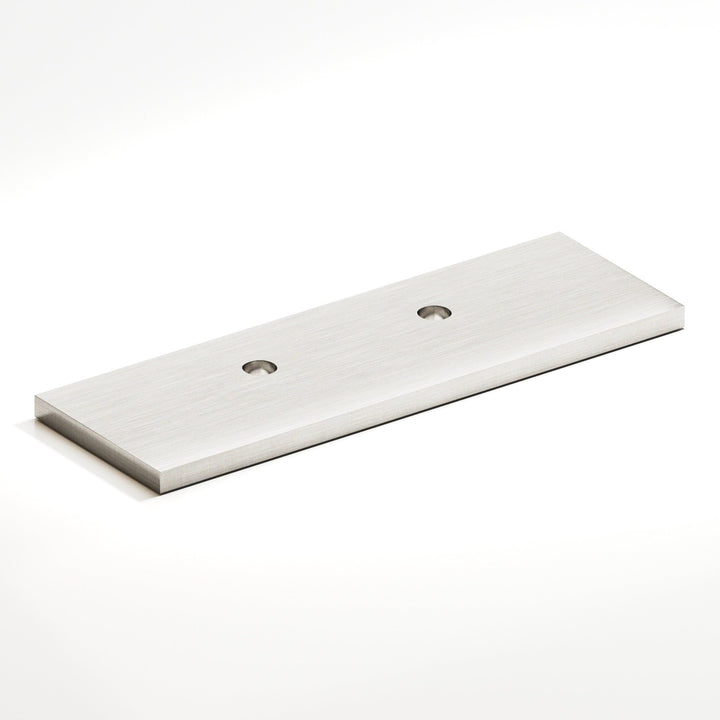 Colonial Bronze 9420 Rectangular offset Backplate for use with 420 457 and 458 series in Satin Nickel